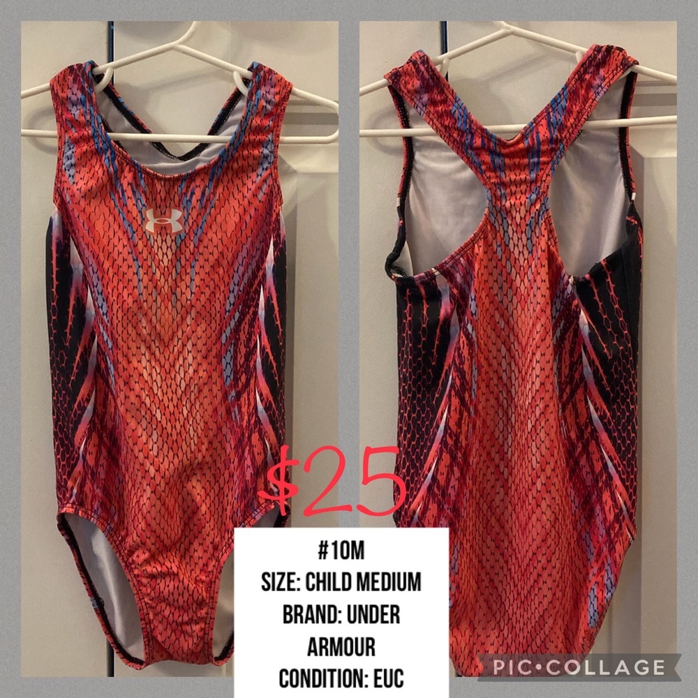 #10M Used Child Medium Under Armour Leotard